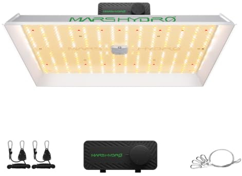 MARS HYDRO 150W TS1000 LED Grow Lampe für Zimmerpflanzen Pflanzenlampe | Dimmbar Vollspektrum LED Grow Light Wachstumslampe für Zimmerpflanzen, Gemüse, Blume. Anzüge für 70x70,100x100cm Growzelt