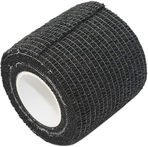 PintoMed - Venda Cohesiva - 10 x NEGRO - 10 rollos x 5 cm x 4,5 m estirado - Vendaje autoadhesiva elástica y flexible, Cinta adhesiva, Vet Wrap, Tape, Primeros auxílios y lesiones