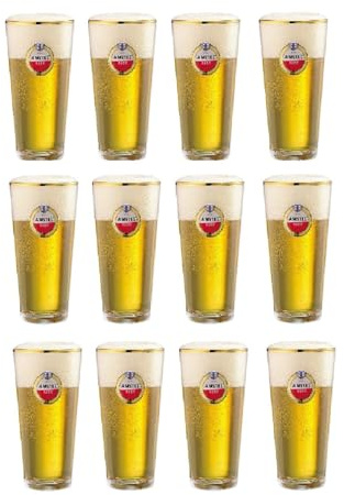 Amstel Jarrón de vidrio de cerveza 25cl