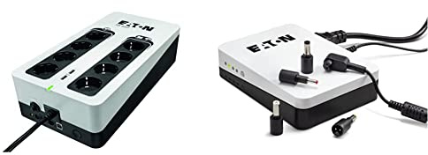 Eaton 3S 850 DIN - 3S850D - Unterbrechungsfreie Stromversorgung (USV) - 850 VA mit Überspannungsschutz 8 DIN Ausgänge & 3S Mini USV 36W 9/12/15/19 Volt DC - Ideal zum Schutz von Internet