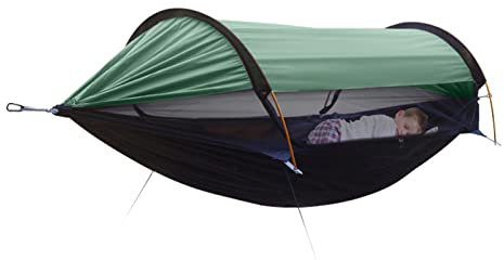 Schaukel-Hängematte, Anti-Rollover Outdoor-Hängemattenbett, Zelt-Modus Veranda-Hängematte Sonnenschutz Kinder-Hängestuhl für bis zu 440 lb Fanelod