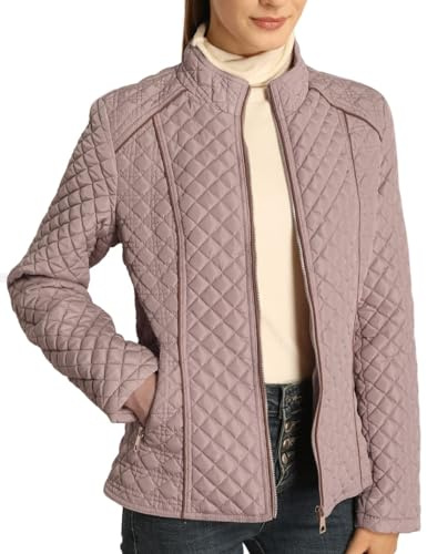 BELLIVERA Piumino Trapuntato Leggero da Donna, Caldo Invernale Cappotto Lungo Giacca in Cotone