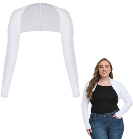 Saituo Home Uv Schutz Kühlende Manschette Eisseide Armstulpen Arm Sleeve,Bequem und Atmungsaktiv,mit Fingerlöchern,Kurze Sonnenschutzoberteile,Unisex,Geeignet zum Bergsteigen,Fahren,Angeln usw(Weiß)
