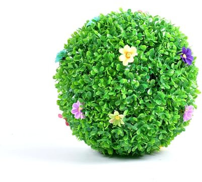 Kunstgras-kugel, Formschnitt-kugel, Künstliche Pflanze, Grüne Gartenkugeln, Formschnitt-pflanze, Outdoor-/innendekoration, Für Veranda, Frühling, Zuhause, Hochzeit, Balkon, Hinterho(Size:36cm/14.17in)
