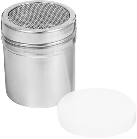 Cabilock Powdered Sugar Versatile Baking Use Shaker for Chocolate Sprinkle Cappuccino