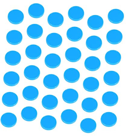 KOMBIUDA 200stücke Bunte Zählchips Runde Plastikspielsteine Für Bingo Und Lernspiele Für Schule Und Zuhause Blau