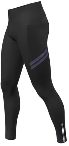 Lo.gas Fahrradhose Herren Lang Gepolstert,Radhose Radlerhose Radfahren Hosen Winddicht Warm Atmungsaktiv schnelltrocknend Lange Radsport-Hosen für Herren Mit 3 Taschen