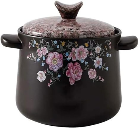 Marmite en céramique, cocotte en céramique, faitout, marmite à soupe en céramique domestique, cocotte à soupe, résistante au feu et à la chaleur, marmite de cuisine