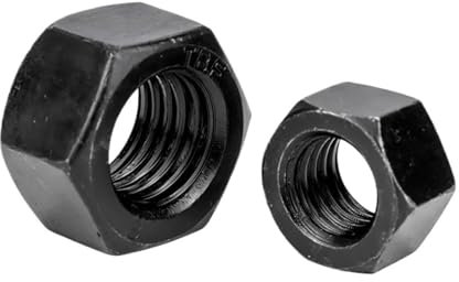 LIUCH Schwarze Sechskant-Sechskantmuttern M2 M2,5 M3 M4 M5 M6 M8 M10 M12 M14 M16 M18 M20 M22 M24 M27, metrische Sechskantmuttern aus Kohlenstoffstahl(M30 1pc)