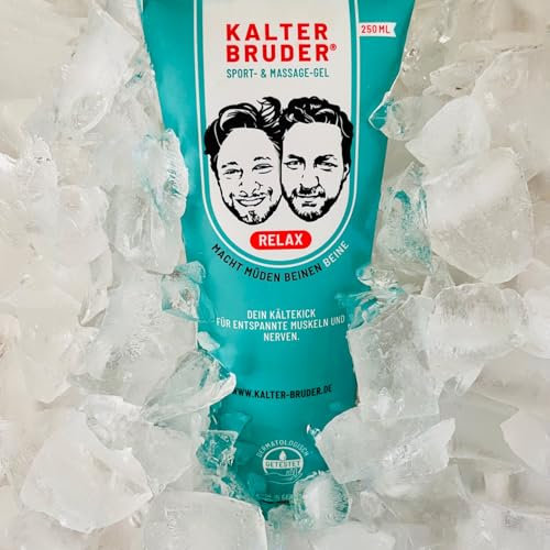 Kalter Bruder® Kühlgel bei Restless Legs & Polyneuropathie | Schnelle Schmerzlinderung & Regeneration | Mit echter Aloe Vera, Arnika, Menthol, Kampfer & Teufelskralle (250ml Tube)