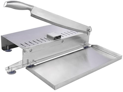 PRETYZOOM Acero Inoxidable Cortadora de Carne Manual Plata para Casa