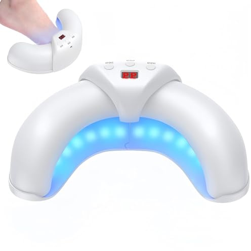 Nail Fungus Laser Device, Dual-Wavelength Nail Fungus Treatment for Toenail with 905nm Infrared and 470nm Blue Light, 3 Adjustable Timers, Safe and Effective Home Use