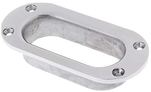 ZHBOZMD Piezas de Motocicleta Cornamusa de Cadena de Amarre de Tubo de Ancla Rectangular Ovalado de Acero Inoxidable 316 Durable