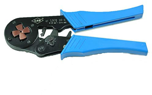 Outil de sertissage de fil Pince à sertir à réglage automatique avec mode de conduite à pression carré for embouts de câble de 4 à 16 mm², sertisseuse de borne