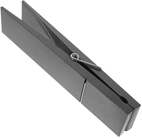 VILLFUL Porte-Serviettes Mural en Bois Naturel Grosse Pince à Linge Décorative Gris, Accessoire Salle de Bain Pratique, Support Robuste pour Serviettes et Vêtements,
