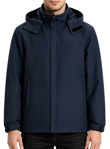 ACCNUO Veste Imperméable Homme Coupe Vent Homme Imperméable veste de pluie sont utilisés pour la randonnée, l'alpinisme, la pêche et la chasse