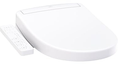 TOTO® WASHLET® S2 Electronic Bidet Toilet Seat with Instantaneous Water Heating, PREMIST and EWATER+ Wand Cleaning, Round, Cotton White - SW3345#01