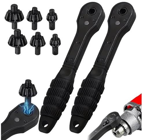 Llave de portabrocas 3 en 1, herramienta universal de repuesto de llave de mandril para taladro, llaves de taladro de llave inglesa para taladros eléctricos y herramientas eléctricas (2 juegos)