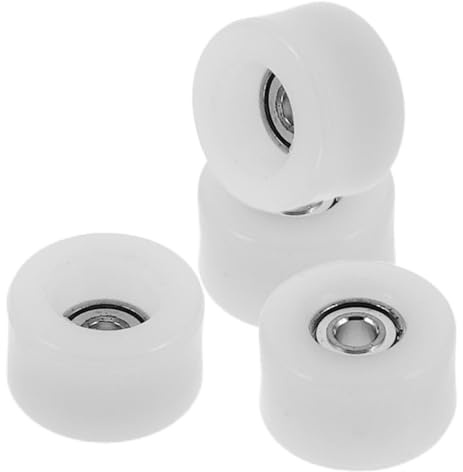 Milisten Fingerboard Bearing Wheels 4pcs Replacement Skateboard Parts with High Speed Bearings Easy Repair Accessories for Mini Skateboard Maintenance and Assembly