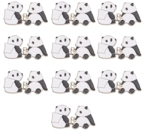 10 paia di stringitori a forma di panda per jeans regolabili pantaloni estensori pulsante jeans regolatori pulsante vita regolatore