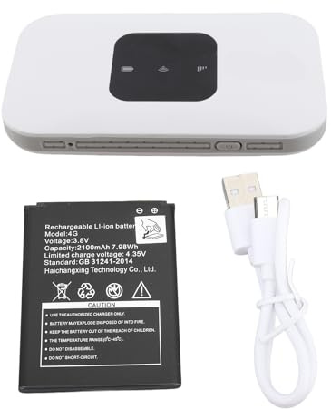4G LTE Mobile WiFi router portatile Hotspot Internet ad alta velocità con batteria da 2100 mAh supporta 10 utenti Micro Sim Card per i viaggiatori Business White