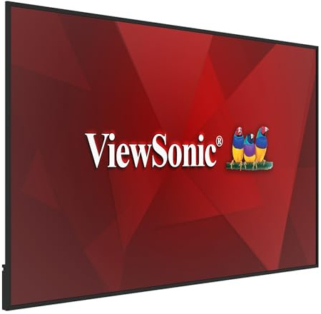ViewSonic CDE8631 - Monitor comercial 4K UHD 86 con brillo de 500 nits, relación de contraste 5000:1, ranura OPS, 8 GB de RAM, memoria de 32 GB, doble altavoz de 16 W, ranura WiFi