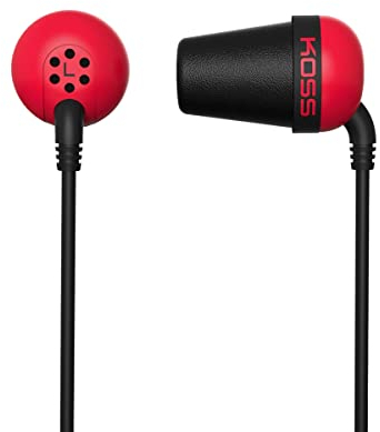 Koss The Plug The Plug In-Ear Headphones, Red