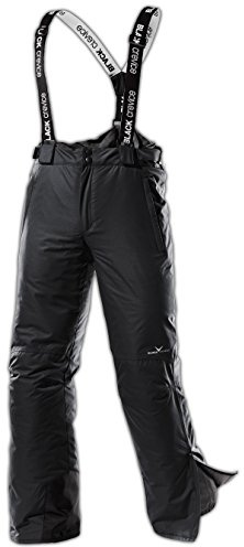 Black Crevice Herren Skihose I Männer-Skihose Größen I Skihose mit Hosenträgern I atmungsaktive Herren-Snowboardhose I Wind- & wasserdichte Herren-Schneehose