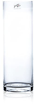 Sandra Rich Glasvase Dekoglas CYLI Cold Cut Zylinderform H. 30cm D. 10cm