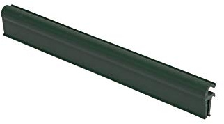 Thermoplast® ENDCLIPS Befestigungsclips Klemmschienen für Sichtschutzstreifen 19cm x 10 Stk Grün RAL 6005
