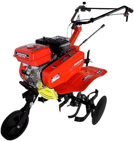 SAKAWA Motoculteur Motobineuse 7,5 CV 2 vitesses avant 1 arrière