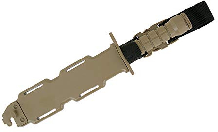 BIG DRAGON CYMA DUMMY BAYONET M9 MILSIM FINTO COLTELLO IN PLASTICA E LAMA IN GOMMA TAN PER SERIE M4 SOFTAIR HY-015 TAN