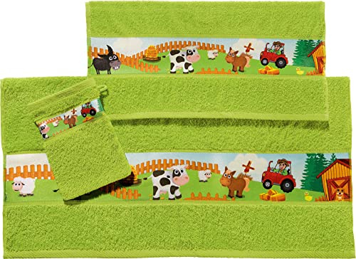 Erwin Müller Frottier-Set 3-teilig Walk-Frottier grün