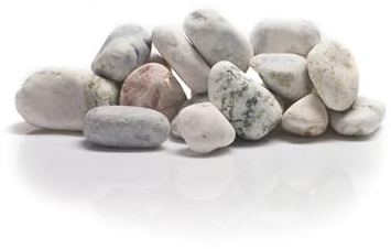 Best for Home - Kieselsteine | gartensteine für Boden | natursteine für Garten | ziersteine Garten groß 40-60 mm | Beste Weiße Kieselsteine für den Garten 25x2kg | Kieselsteine Deko Umweltfreundlich