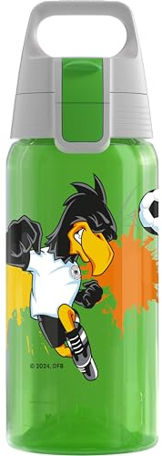 SIGG – vattenflaska för barn – Viva One DPF Paule – lämplig för kolsyrade drycker – läckagesäker – diskmaskinssäker – BPA-fri – sport – grön – 0,5 l