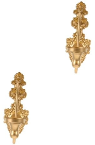 Sosoport 2stücke Metal Wandkerzenhalter Aus Eisen Im Europäischen Stil Vintage Wandkerzenhalter Für Teelichter Und Stabkerzen Dekorativer Kerzenständer Für Wohnzimmer Und Garten