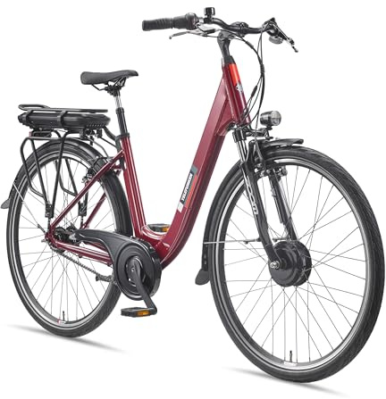 TELEFUNKEN E-Bike Damen 28 Zoll, Elektrofahrrad Frontmotor, 7-Gang Nabenschaltung, V-Bremsen - Pedelec Citybike, RC845 Multitalent