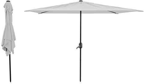 Bricozone Ombrellone Da Giardino 3 x 2 M Rettangolare Parasole Per Balcone Con Air Vent Apertura A Manovella Anti UV Idrorepellente Per Terrazzo Mare Spiaggia Piscina