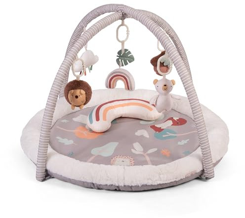 Red Kite Play Gym - Padded Play Gym with Hanging Toys & Tummy Time Mirror (Woodland Walks)