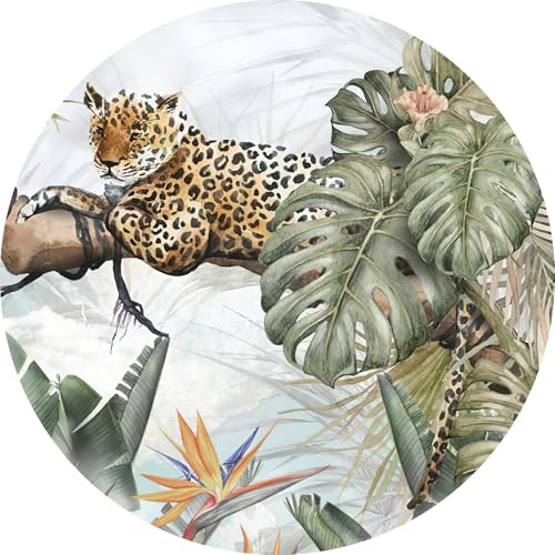 VINILIKO Design | Set de 4 Individuales de Mesa de Vinilo Namibia diámetro 40 cm - Pack de 4, Salvamantel, Impermeable, Lavable, Antimanchas, Antideslizante