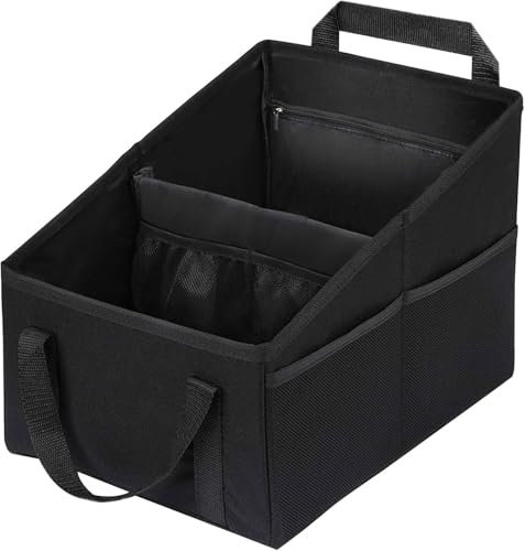 Grillix Organizer per Sedile, Pieghevole, per Sedile Passeggero, Borsa per Sedile Posteriore