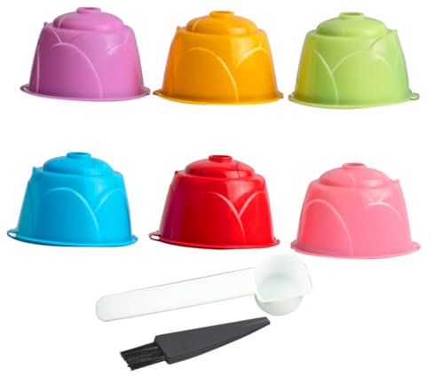 ULTECHNOVO 6pièces Capsules Réutilisables Gusto Acier Inoxydable Avec Filtre à Café Compatible Machine Pour Café Savoureux