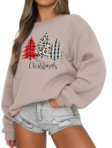 LACOZY Women's Long Sleeve Sweatshirts Crewneck Oversized Pullover Sweaters | LACOZY Women's Long Sleeve Sweatshirts Crewneck Oversized Pullover Sweaters