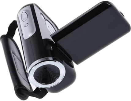 BELLIFFY Caméra De Vlogging Numérique 16mp 2 Pouces Écran Portable sans Batterie Polyvalente pour Voyages Et Enregistrement Vidéo Noir Compacte Et Légère