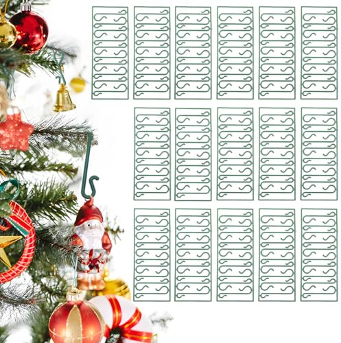 GONZTEL 150 pezzi Ganci Albero di Natale, Ganci per palline di natale a Forma di S, Ganci per Palline di Natale, Addobbi Natalizi per Albero, Ganci Palline Natale