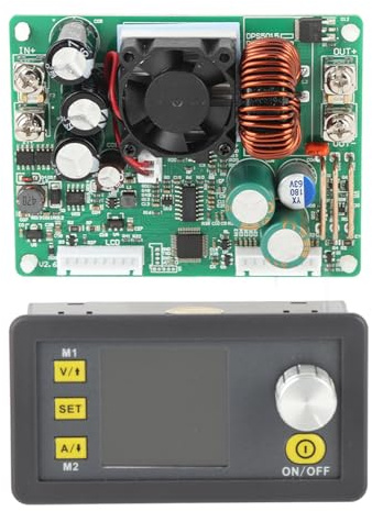 Respicefinem DPS5020 Función De Almacenamiento De Fuente De Alimentación Digital LCD Regulada Reductora Ajustable Adecuado para Varios Dispositivos Electrónicos Puede Almacenar 10 (DPS5015)