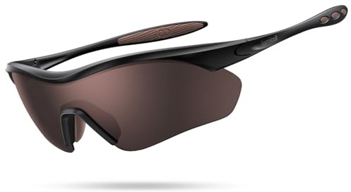 Lamicall Fahrradbrille Herren & Damen, UV400 Polarisierte Schnelle Brille | [22g TR-90 Ultraleicht] HD Multifunktionale Sport Sonnenbrille, Verspiegelte Sportbrille Fahrrad Brille für Laufen, Rennrad