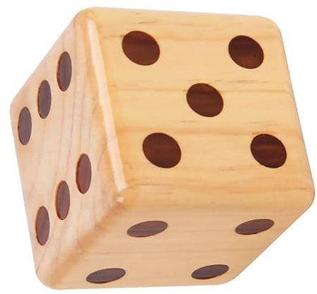 Healifty Dadi in Legno Grandi da Gioco, Set di Dadi Educativi per Ragazzo Ragazza, Resistenti e Leggeri Facce Incise, Accessori per Giochi da Tavolo, Festa e Apprendimento in Classe