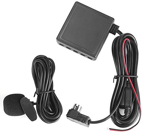 Cocoarm Adattatore AUX per Auto Cavo Ricevitore Bluetooth Adattatore Cavo Audio in Plastica con Bluetooth 5.0 USB TF Supporto Microfono Audio HiFi per Utenti di Autoradio