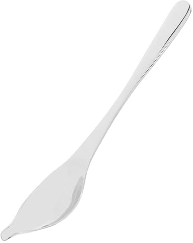 NESTINGHO Cucchiaio da Decorazione in Acciaio Inox 304 con Beccuccio Versatore, Leggero e Multifunzionale per Cucina Professionale e Ristoranti